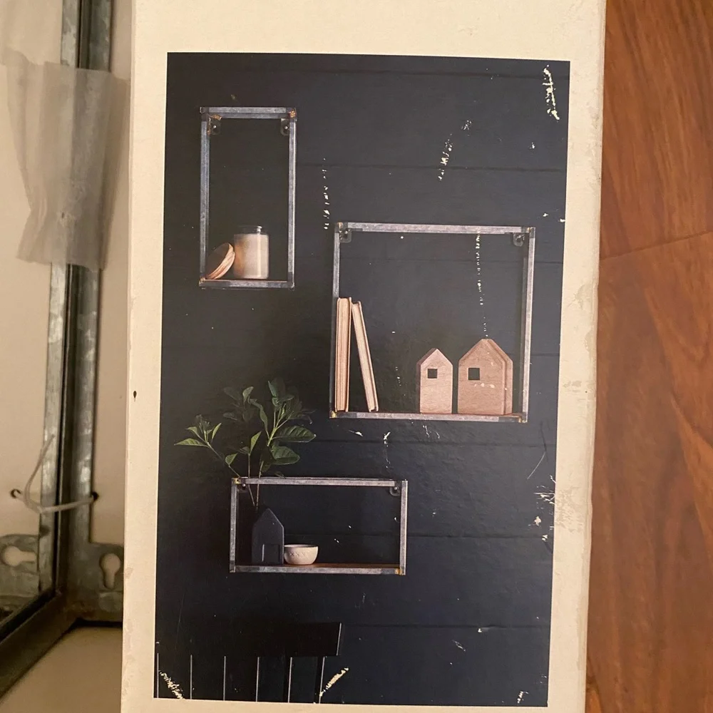 Hearth and hand wall shelf set retired new in box